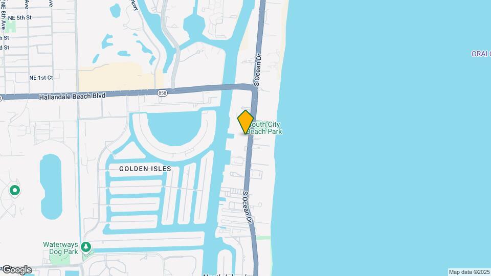1893 S Ocean Dr Mapa y Detalles de la Ubicación