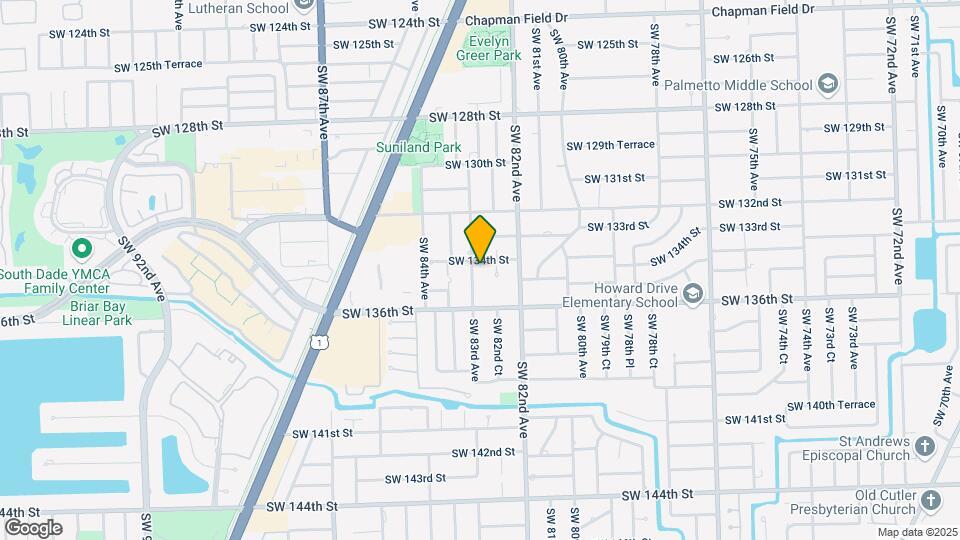 13401 SW 83rd Ave Mapa y Detalles de la Ubicación