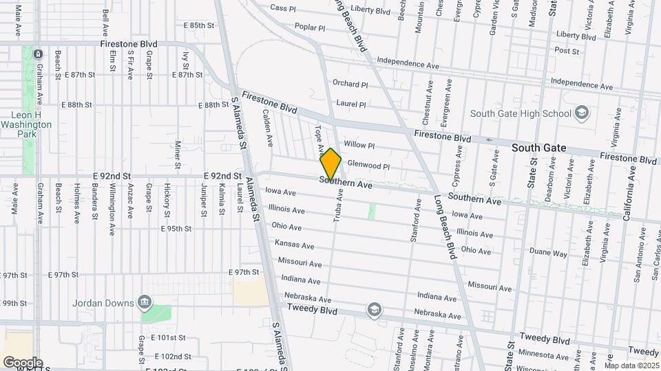 2570 Southern Ave, Unit #D Map and Location Details