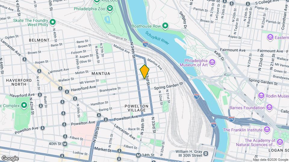 3312 Haverford Ave Map and Location Details