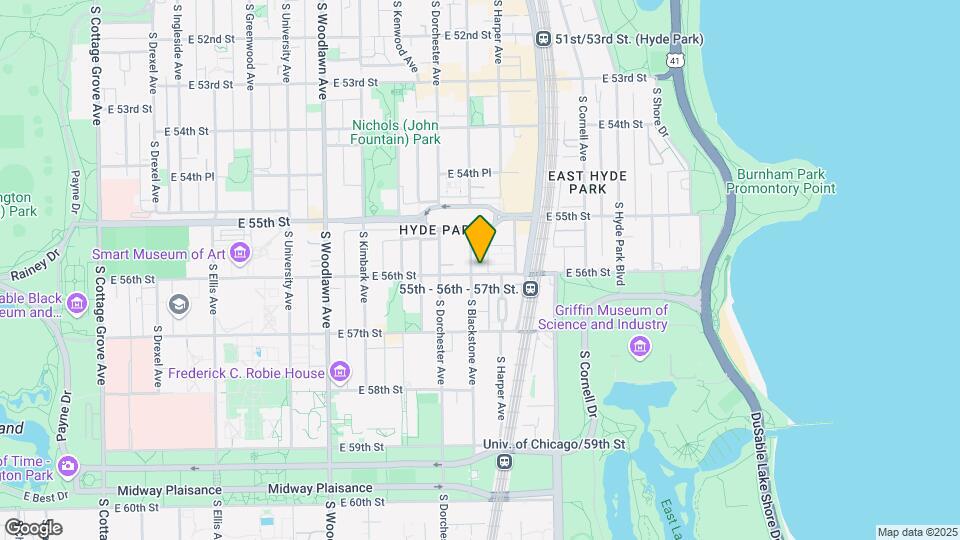 5557-5559 S Blackstone Ave Map and Location Details