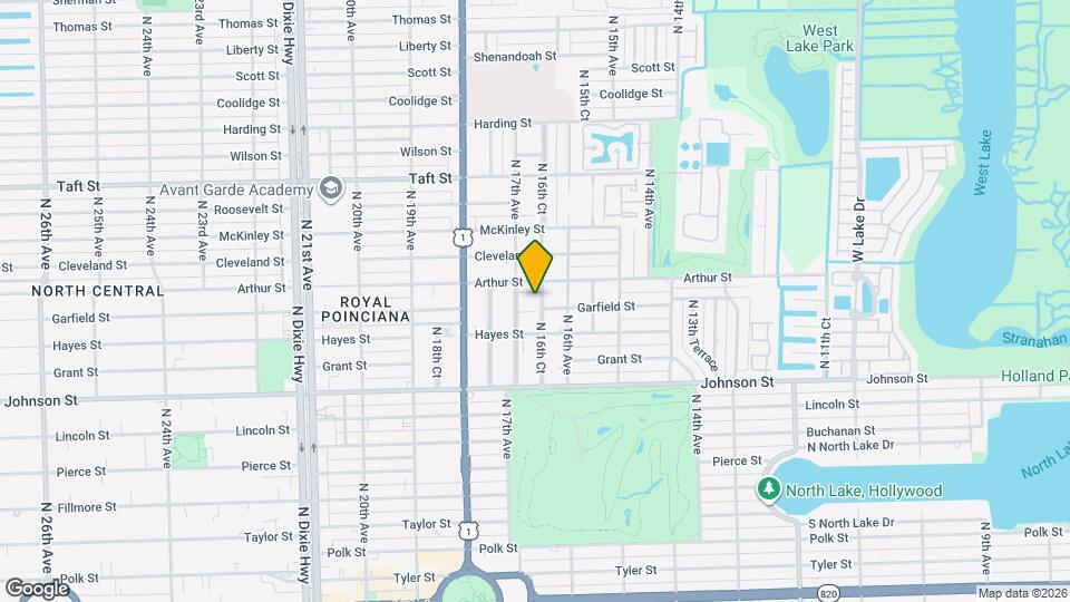 1220 N 16th Ct Map and Location Details