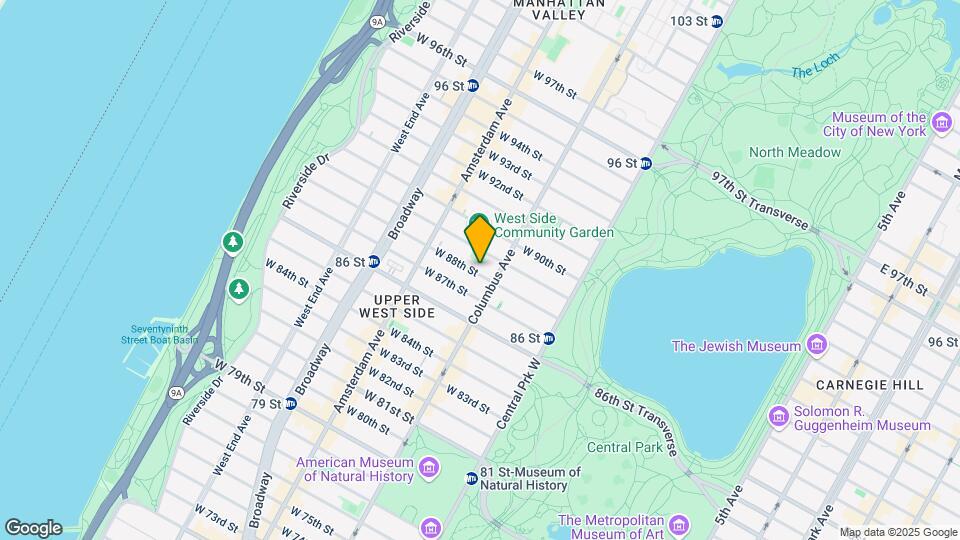 111 W 88th St Map and Location Details