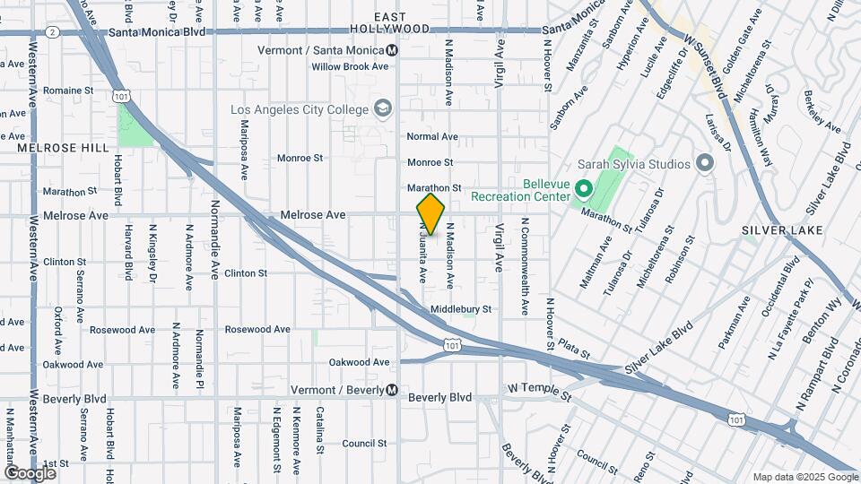 622 N Juanita Ave Mapa y Detalles de la Ubicación
