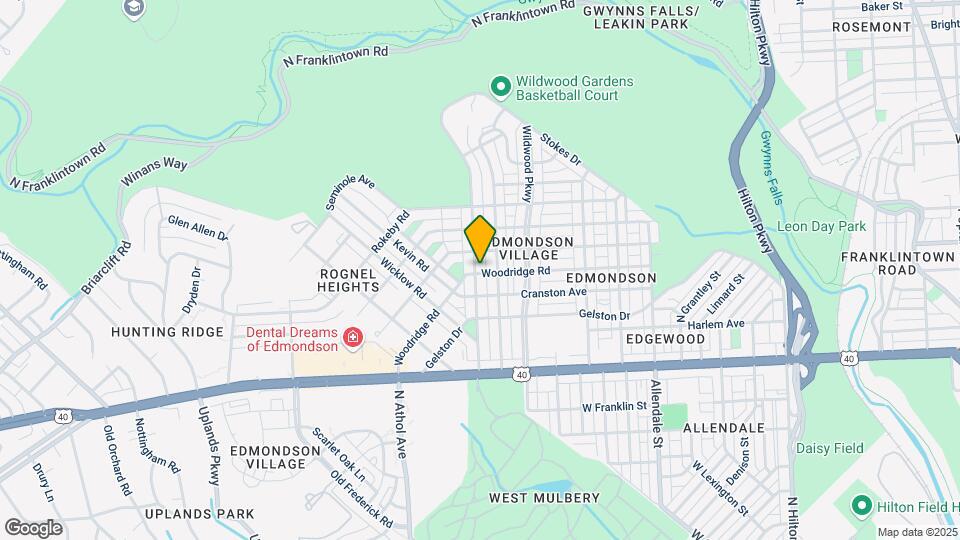 823 N Woodington Rd-Unit -1s Floor Map and Location Details
