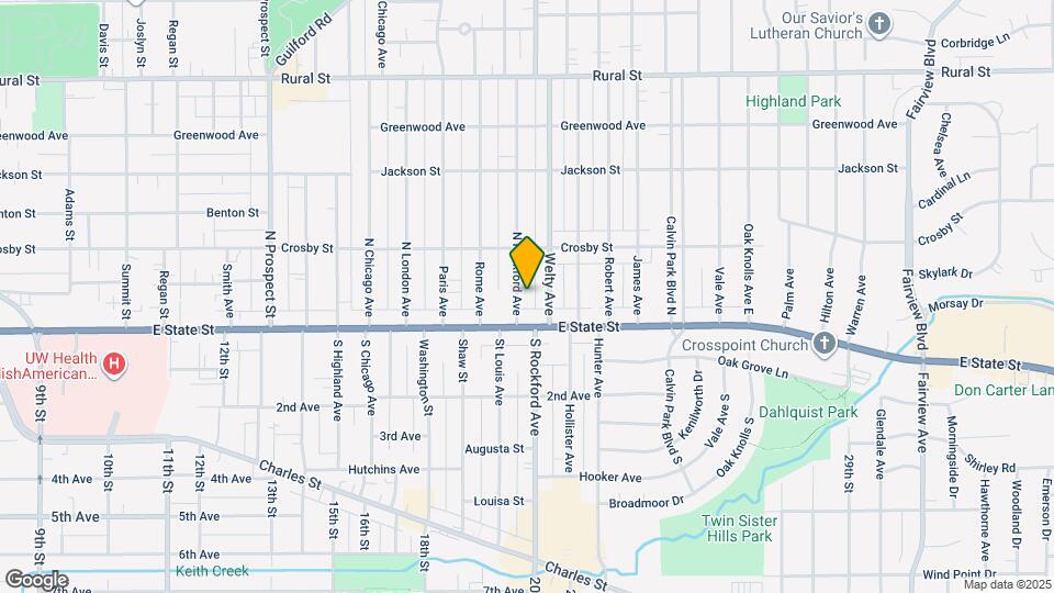 131 N Rockford Ave Map and Location Details