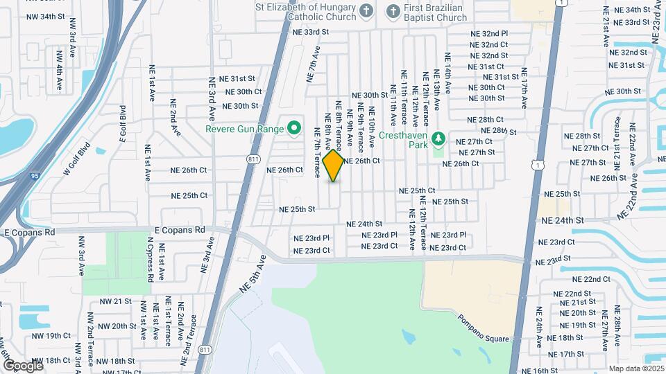 2550 NE 8th Ave Map and Location Details