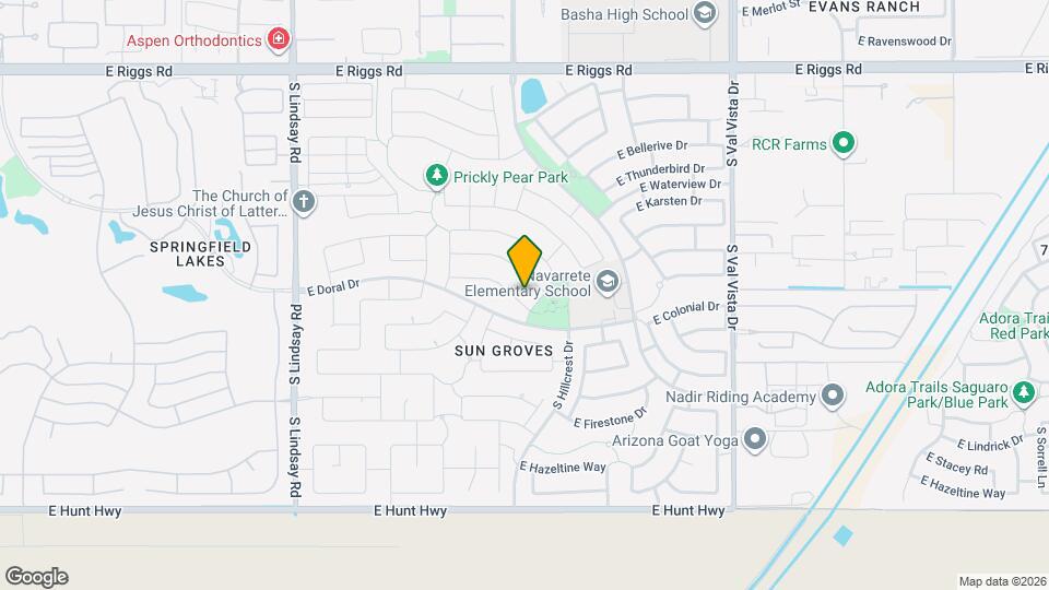 4588 E Indian Wells Dr Map and Location Details