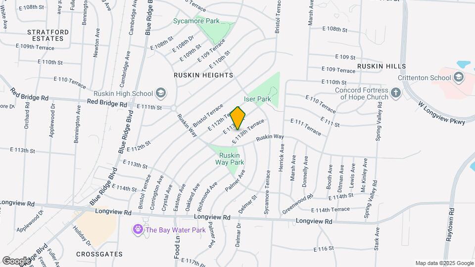 7810 E 113th Terrace Map and Location Details