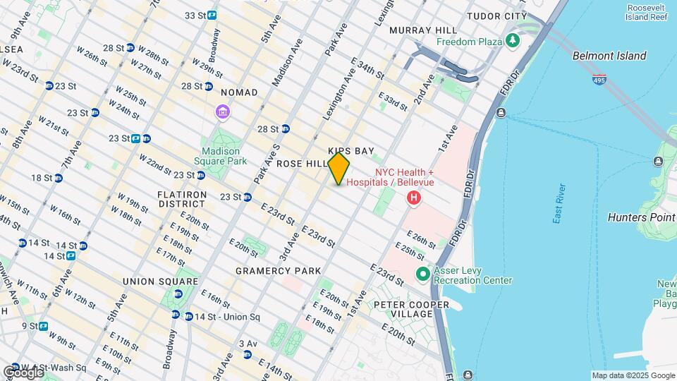 217 E 26th St Map and Location Details