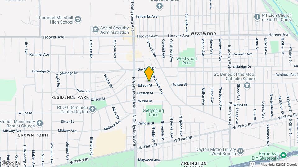 3005 Edison St Map and Location Details