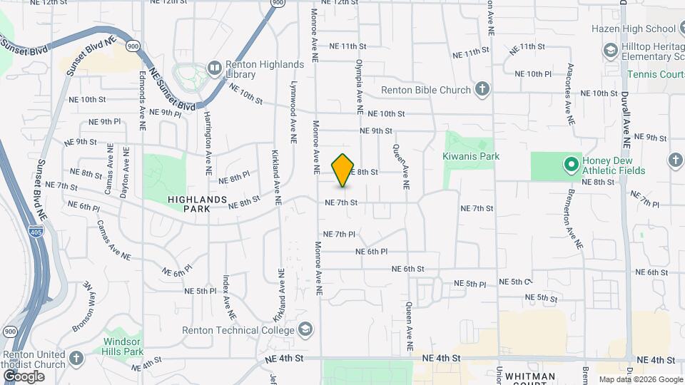 707 Newport Ct NE Map and Location Details