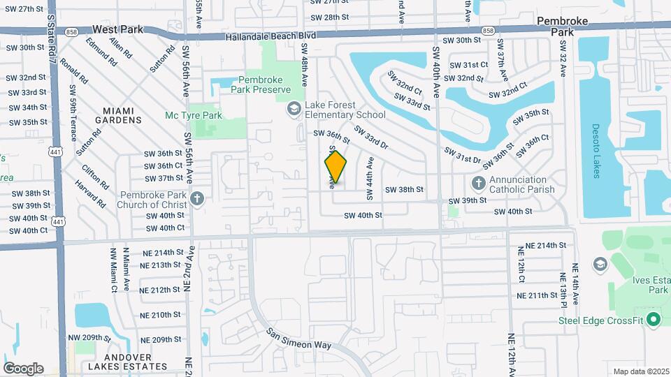 3781 SW 46th Ave Map and Location Details