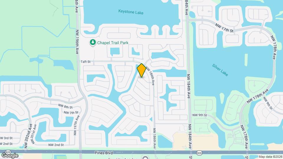 19166 NW 13th Ct Map and Location Details