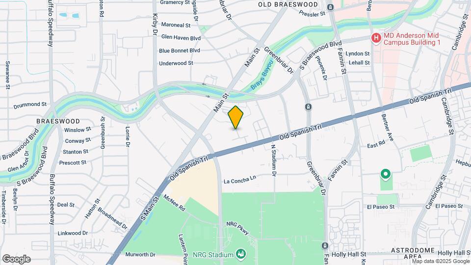 Braeswood Park Condominiums Mapa y Detalles de la Ubicación
