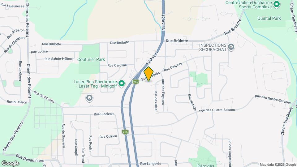 1303 Des Blés Rue Map and Location Details