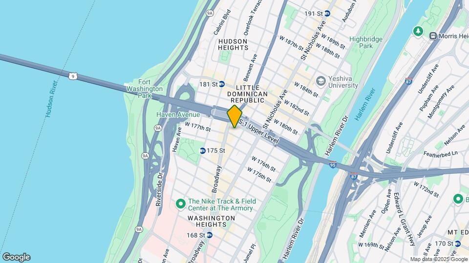 655 W 177th St Mapa y Detalles de la Ubicación