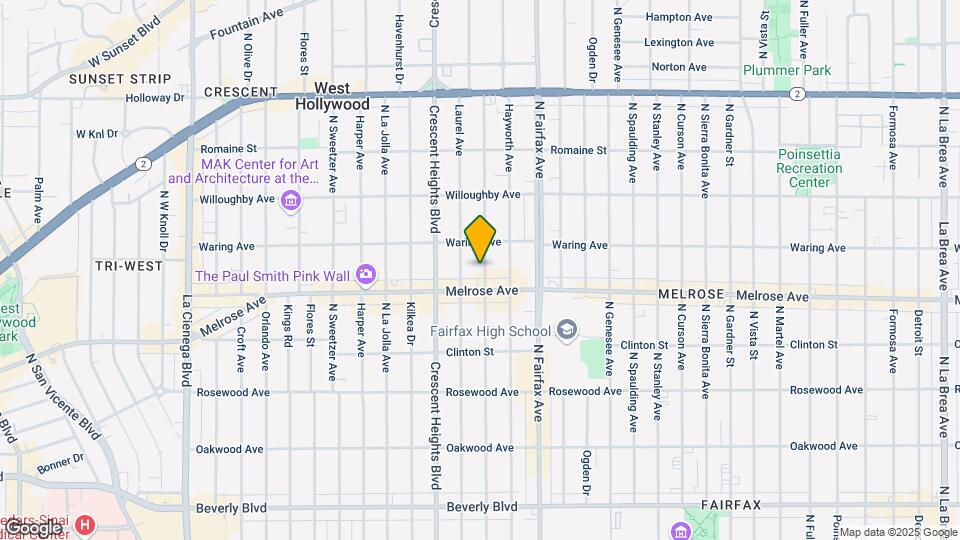 725 N Edinburgh Ave Map and Location Details