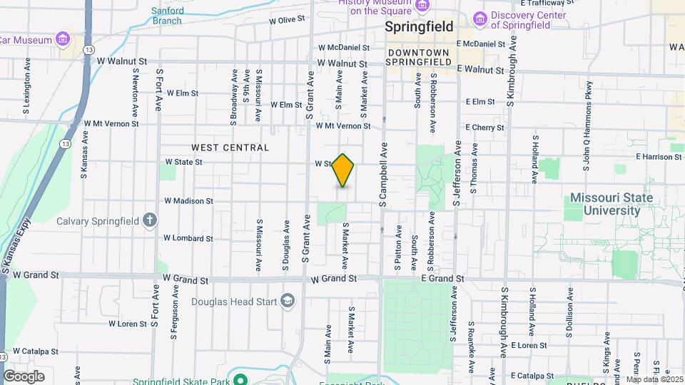 744 S Main Ave-Unit -UNIT B Map and Location Details
