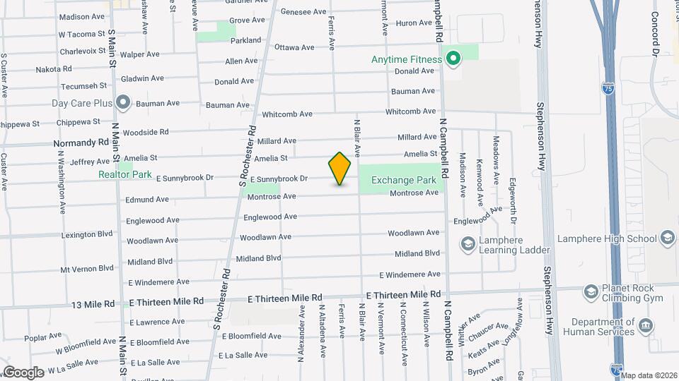 1103 Montrose Ave Map and Location Details