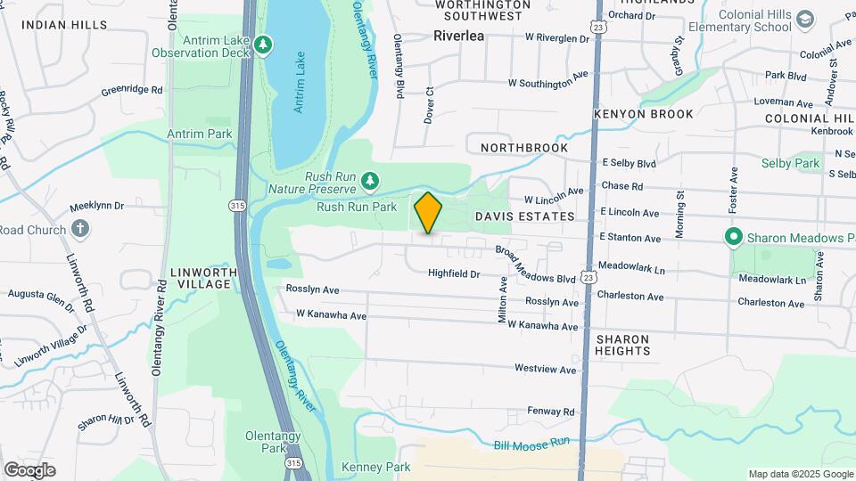 284 Broad Meadows Blvd Map and Location Details