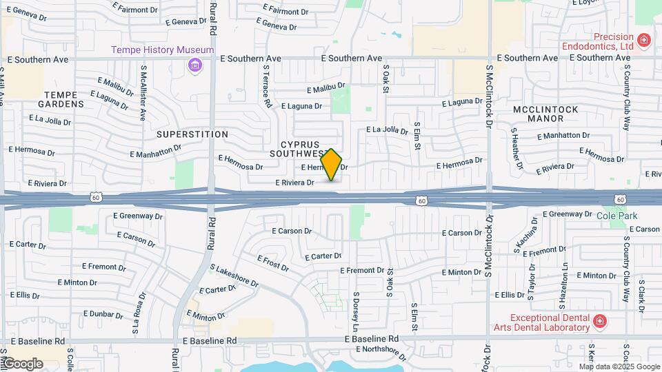 1255 E Riviera Dr Map and Location Details