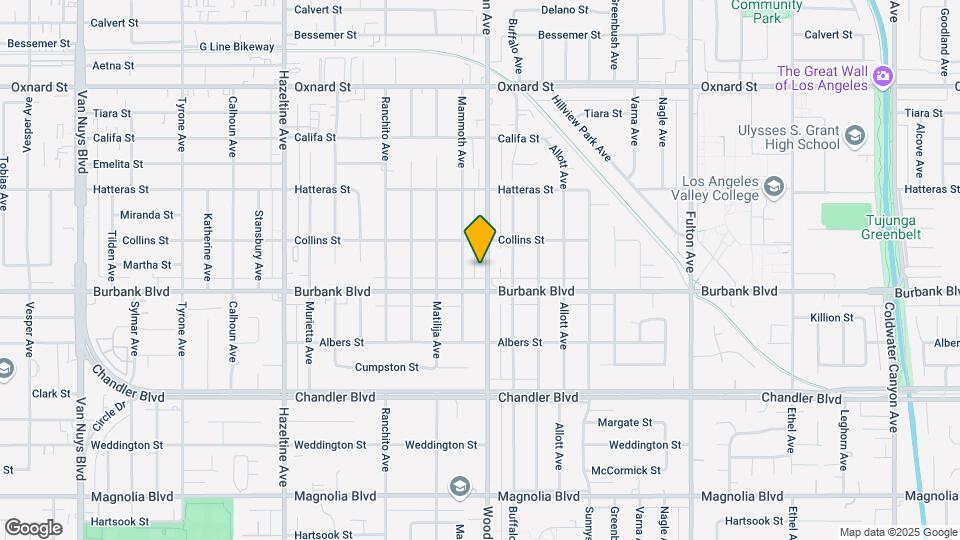 5623 Woodman Ave Map and Location Details