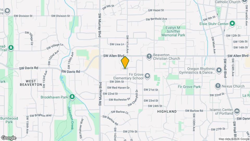 14140 SW Allen Blvd Map and Location Details