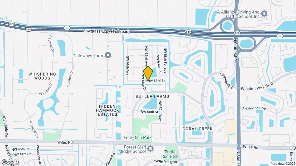 6268 NW 53rd St Map and Location Details
