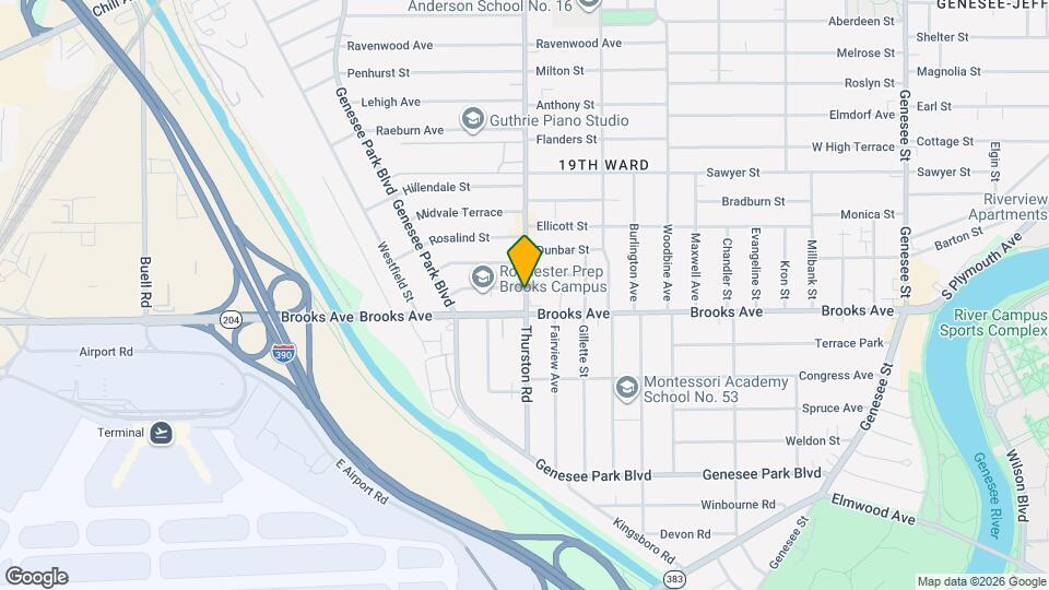 661 Thurston Rd Map and Location Details