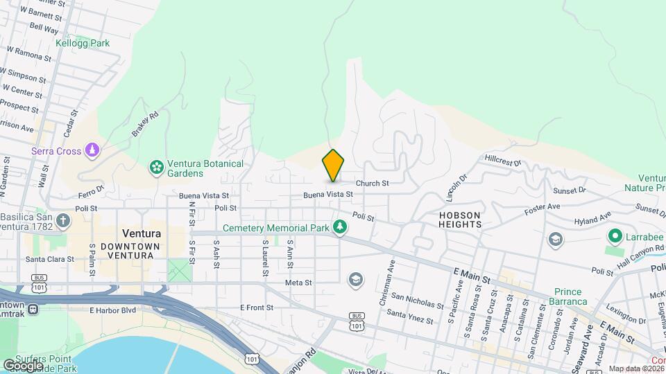 1275 Buena Vista St Map and Location Details