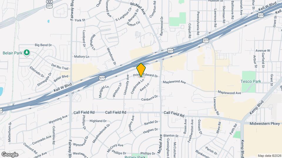 3504 Cranbrook Ln Map and Location Details
