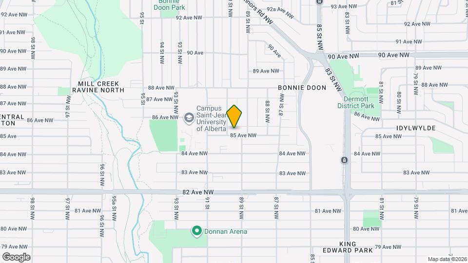 8924 85 Av NW Map and Location Details