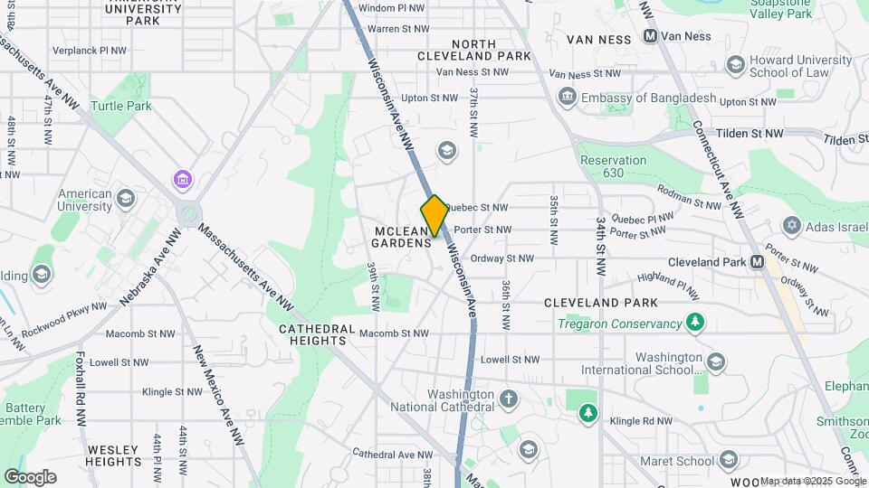 3806 Porter St NW Map and Location Details