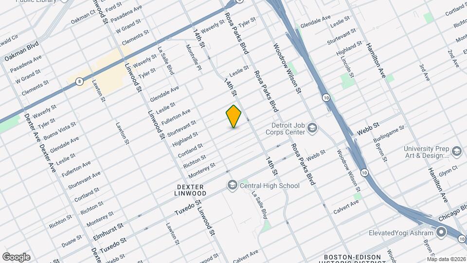 2285 Cortland St Map and Location Details