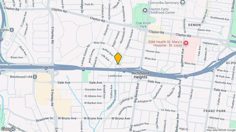 1229 Claytonia Ter, Unit 2 Mapa y Detalles de la Ubicación