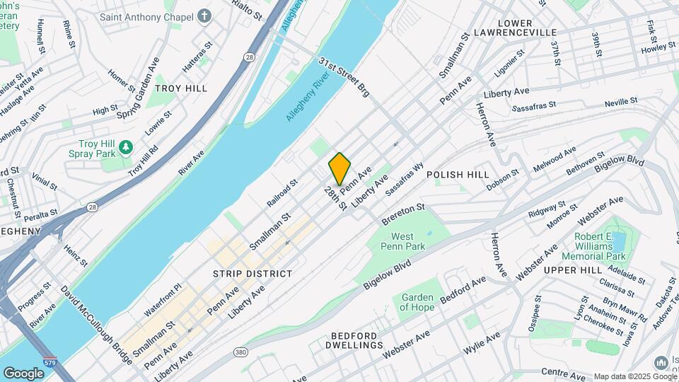 The Franklin on Penn Mapa y Detalles de la Ubicación