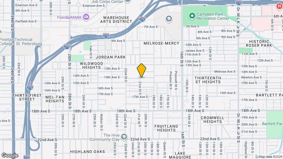 1400 21st St S Map and Location Details