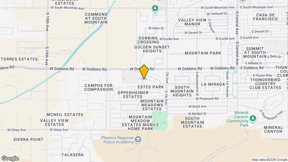 926 W Estes Way, Unit GH Mapa y Detalles de la Ubicación