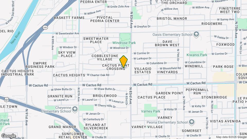 8343 W Bloomfield Rd Map and Location Details