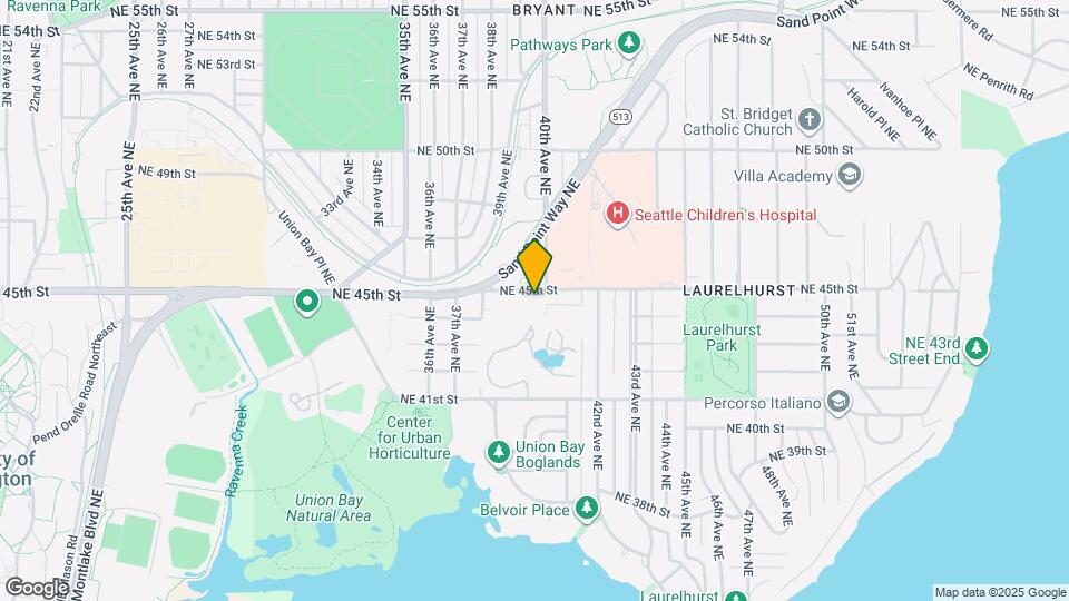 3923 NE 45th St Map and Location Details