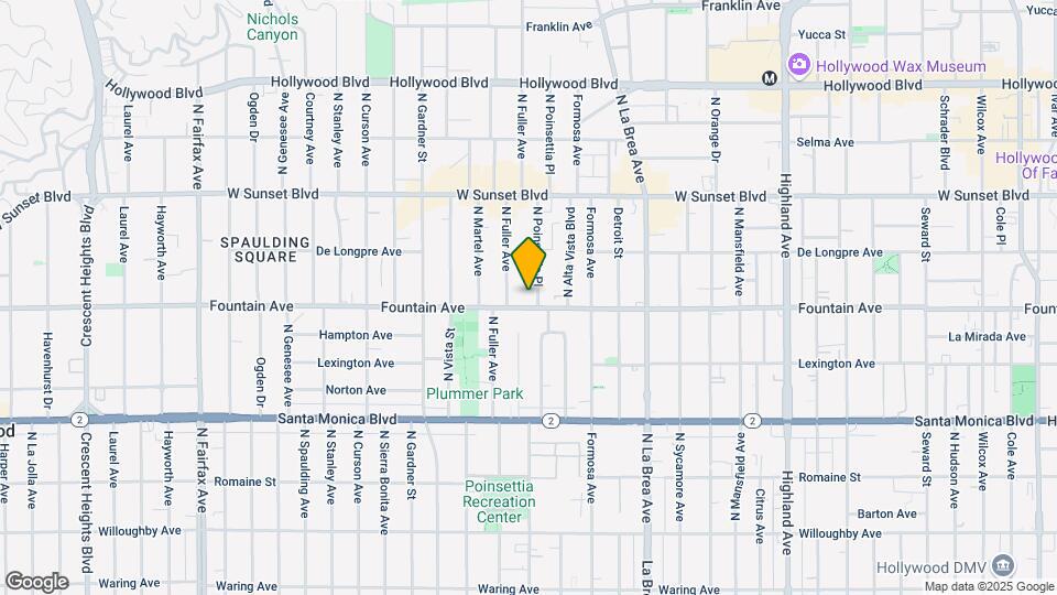 1309 N Poinsettia Pl Map and Location Details