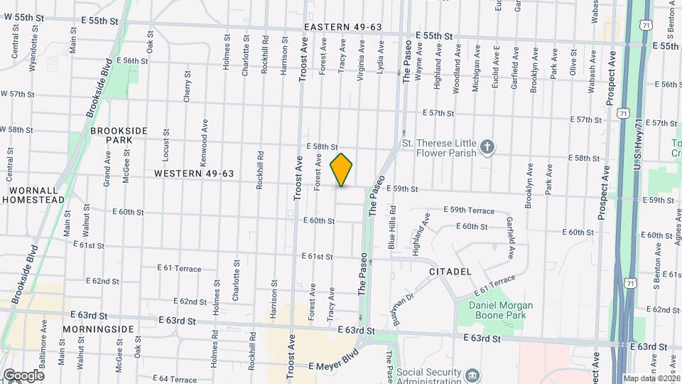 1305 E 59th St Map and Location Details