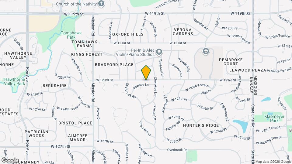 12306 Pawnee Ln Mapa y Detalles de la Ubicación