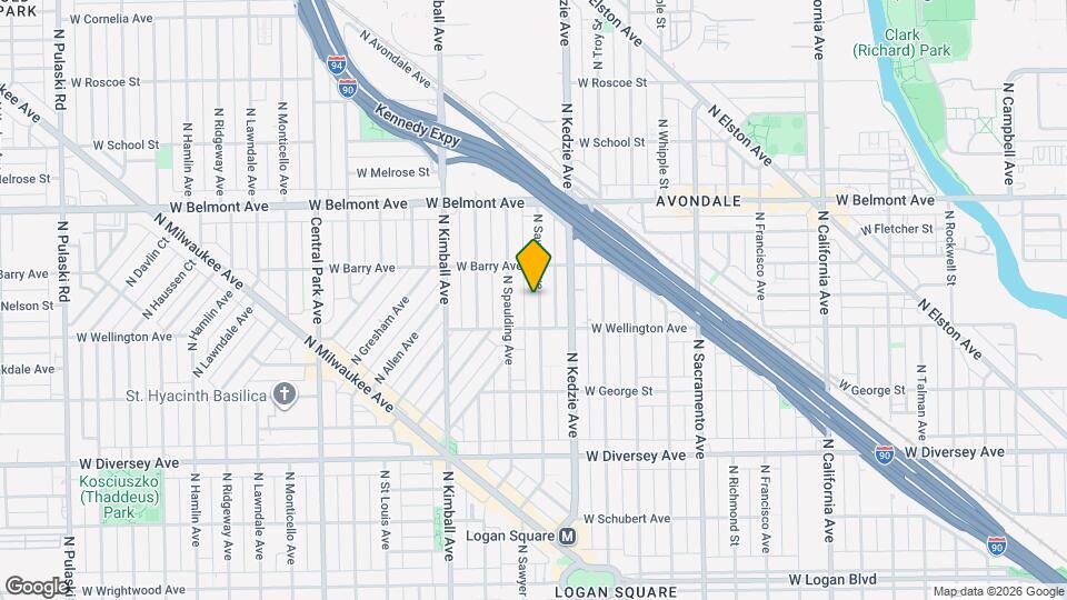 3024 N Sawyer Ave Map and Location Details