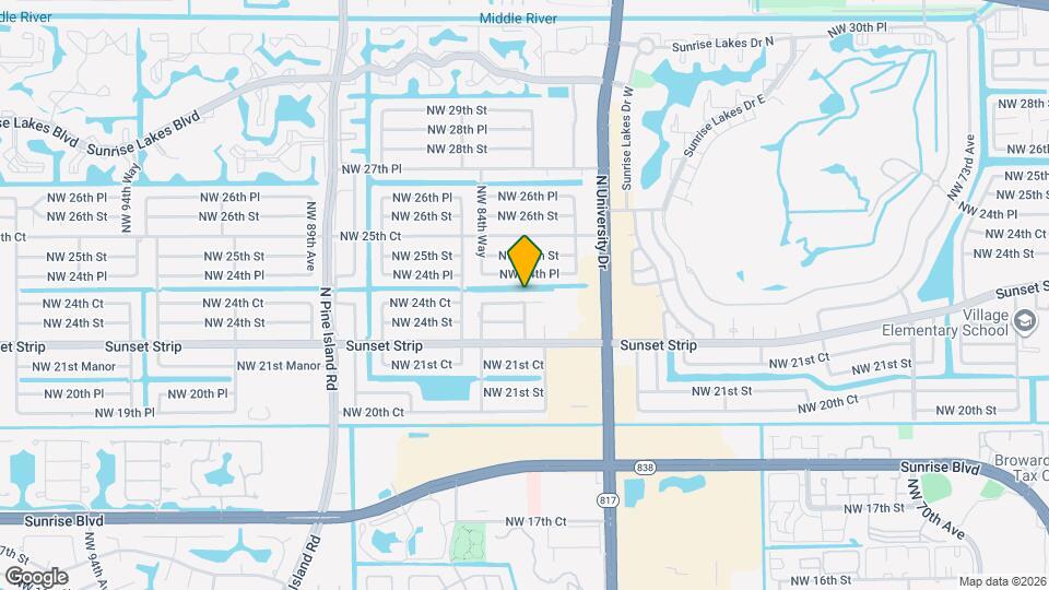 8361 NW 24th Ct Map and Location Details