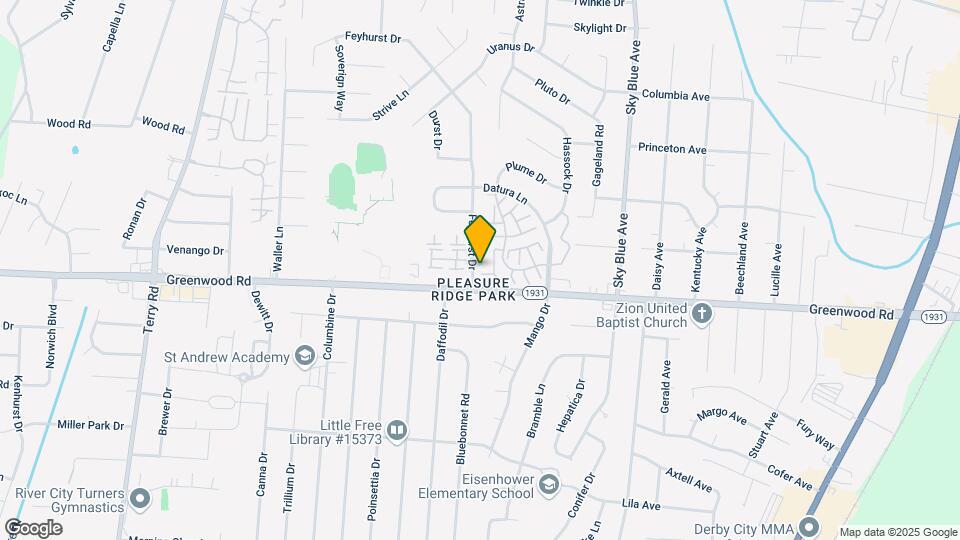7509 Feyhurst Dr Mapa y Detalles de la Ubicación