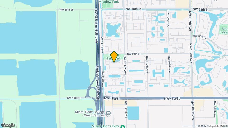 11512 NW 48th Terrace Map and Location Details