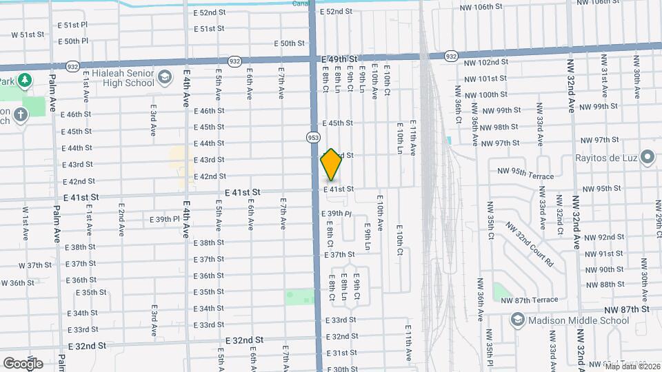 851 E 41st St Map and Location Details