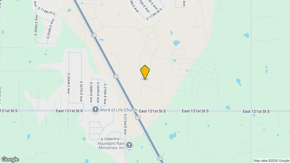 11623 S 274th E Ave Map and Location Details